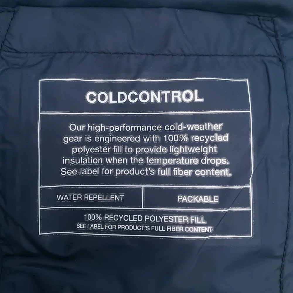 Gap Puffer Vest Mens XL Classic Port ColdControl Packable Nylon
